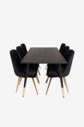 Venture Home - Matgrupp Doris med Matstol Valleta delux - Svart - Matg...