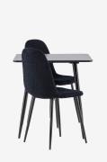 Venture Home - Polar matbord med polar matstol - Svart - Matgrupper - ...