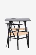 Venture Home - Polar matbord med Alfons matstol - Svart - Matgrupper -...