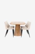Venture Home - Matbord Stjärnö med stol Night - Beige - Matgrupper - F...