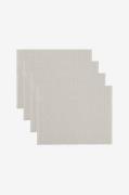 Linum - Bordstabletter Uni 4-pack - Grå - Löpare & tabletter - Från Ho...
