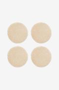 Skinnwille - Fårskinnsdyna rund Curly 4-pack - Beige - Sittdynor - Frå...