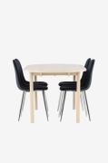 Venture Home - Andy matbord med Polar matstol - Silver - Matgrupper - ...