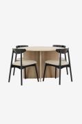 Venture Home - Bord Tyresö med stol Ven - Beige - Matgrupper - Från Ho...
