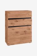 Loft24 - Badrumsskåp Wisla Midi 2 dörrar/2 lådor - Beige - Badrumsmöbl...
