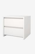 Tvilum - Nattduksbord Next 2 lådor - Vit - Sängbord - Från Homeroom