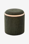 Nordic Furniture Group - Sittpuff med förvaring Lykke - Grön - Fotpall...