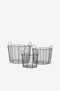Wikholm Form - Korg Glea S/3 - Svart - Krukor & vaser - Från Homeroom