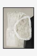 Malerifabrikken - Design Målning / White Stone / 90x120 Cm / Svart ram...