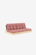 Karup - Base Bäddsoffa Tre sittplatser - Rosa - Bäddsoffor - Från Home...