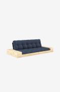 Karup - Base Bäddsoffa m. 2 sidolådor Tre sittplatser - Blå - Bäddsoff...