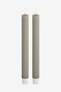 DeluxeHomeart - LED Taper Candle 2,2x24 cm 2 st - Beige - Ljus - Från ...