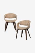 WOOOD - Yossi matstol - set om 2 - Beige - Stolar - Från Homeroom