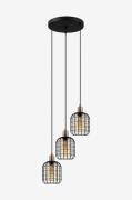 EGLO - Takpendel Chisle Black /Bronzed/Amber With 3 Lamps - Svart - Ta...