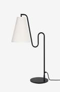 Globen Lighting - Bordslampa Lou White bouclé/svart - Vit - Bordslampo...
