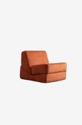 Hanah Home - Bäddsoffa med 1 sittplats Origami - Orange - Fåtöljer - F...