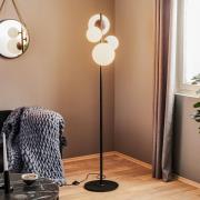 ALDEX Golvlampa Dione, 4 lampor, svart
