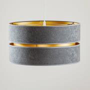 Duolla Hänglampa Duo, grå/guld, Ø40 cm 1 lampa