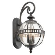 KICHLER Halleron utomhusvägglampa, Ø 25,4cm, londonderry