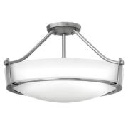 HINKLEY Taklampa Hathaway med avstånd, nickel Ø 53 cm