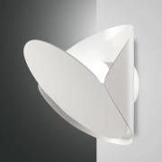 Fabas Luce LED-vägglampa Shield, dimbar, vit