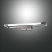 Fabas Luce LED-vägglampa Rapallo, krom, IP44, 40 cm