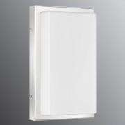 LCD Utomhusvägglampa Julea, rostfritt stål, glas, E27