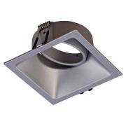 Mantra Iluminación Comfort inbyggnadslampa, kantig, aluminium