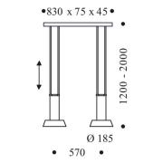 OLIGO Glance LED-pendellampa 2 lampor svart