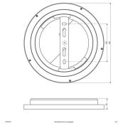 EVN ALR LED-panel vit 12W Ø25cm 3.000K