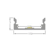 BRUMBERG ytmonterad aluminiumprofilsats för LED-remsor