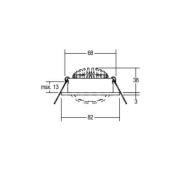 BRUMBERG LED-downlight 38° rund creme 2 700 K