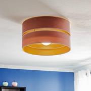 Duolla Taklampa Golden Duo Ø 40 cm ljusrosa/guld