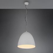 Reality Leuchten Hänglampa Tilda, 1 lampa, grå, Ø 40 cm