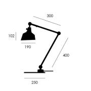 midgard modular TYP 551 bordslampa svart 60 cm