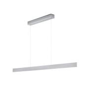 Knapstein LED-pendellampa Fara, upp/ned, längd 132cm nickel