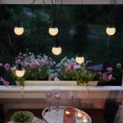 STAR TRADING LED-ljusslinga solcell combo, 6 lampor, IP44, plast