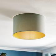 Duolla Taklampa Golden Roller Ø 40 cm mintgrön/guld