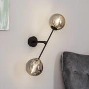 EMIBIG LIGHTING Vägglampa Linear, svart/grafit, 2 lampor
