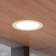 Prios LED-inbyggnadsspot Rida, vit. Ø 23 cm, 30W, CCT, IP44