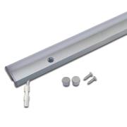 Hera LED-bänklampa ModuLite F, aluminium, 60 cm, 3.000 K, aluminium