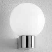 CMD Utomhusvägglampa Kekoa, glas, stål, Ø 23 cm