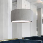 Luceplan Silenzio LED-pendellampa grå Ø 90cm