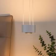 Arcchio LED-pendellampa Rotari, lins, upp/ner, vit