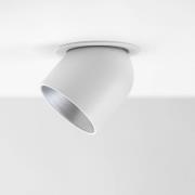 The Light Group SLC Cup LED-inbyggd downlight vit/silver 2 700 K