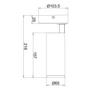 Deko-Light LED-takspotlight Lucea, justerbar, 10 W svart