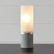 Markslöjd Bordslampa Molo, betongbas frostat glas höjd 30cm