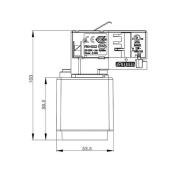 Deko-Light 3-fas skena D Adapter för linjeuttag, vit, 1380 W