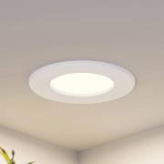 Prios LED-inbyggnadslampa Cadance, vit, 12 cm, set om 3, CCT
