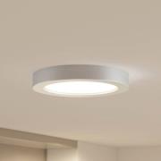 Prios LED-taklampa Edwina, silver, 25 cm, set om 2